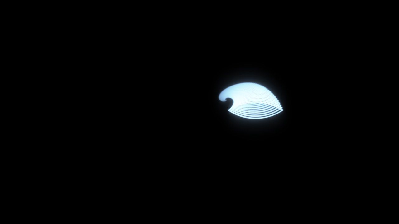 NADIR window with a trail of pentagons and the laser monitor