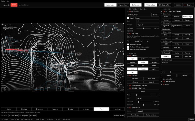 VOID tracking people and objects over a video, in the net style