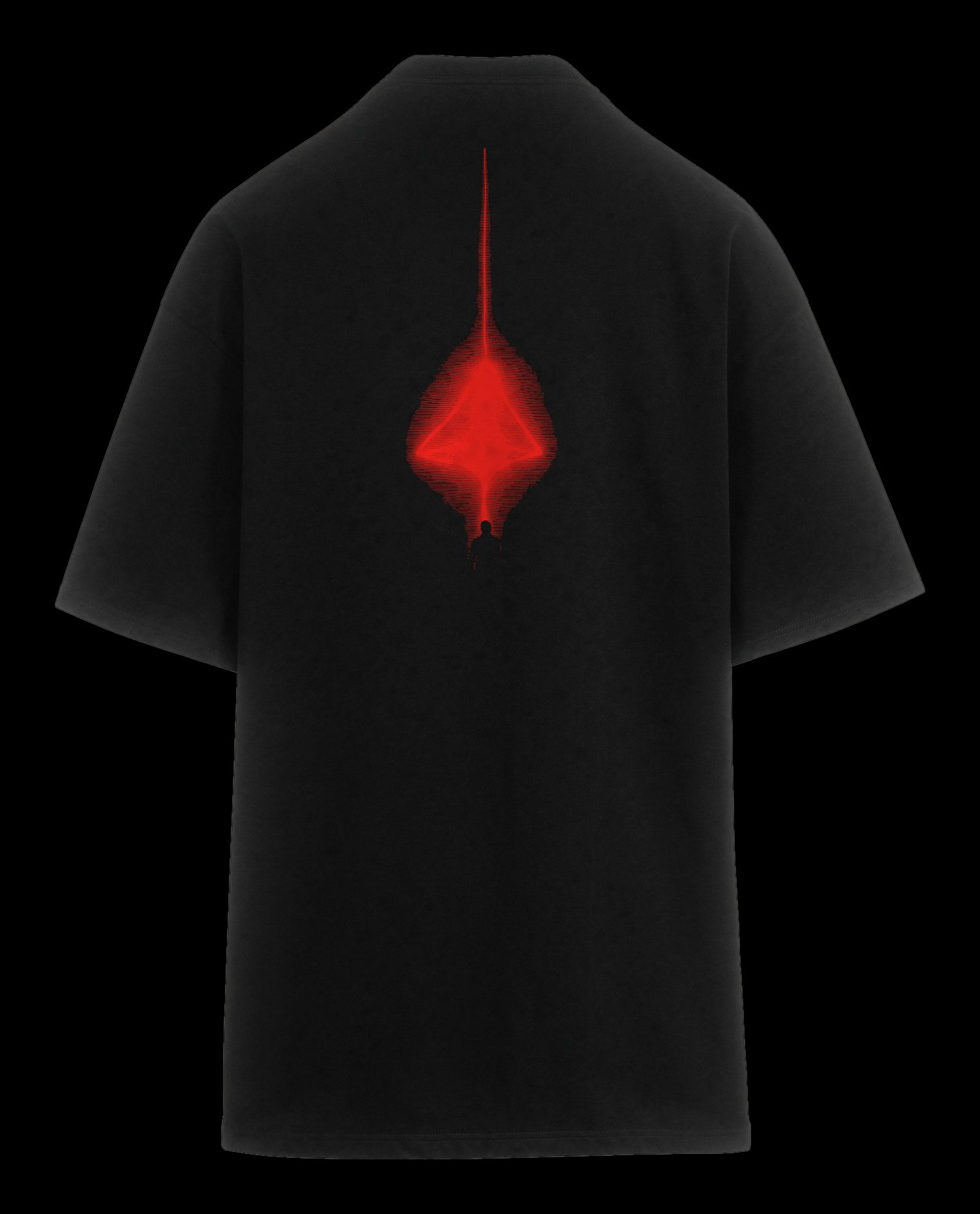 Polera oversize Axis II, espalda