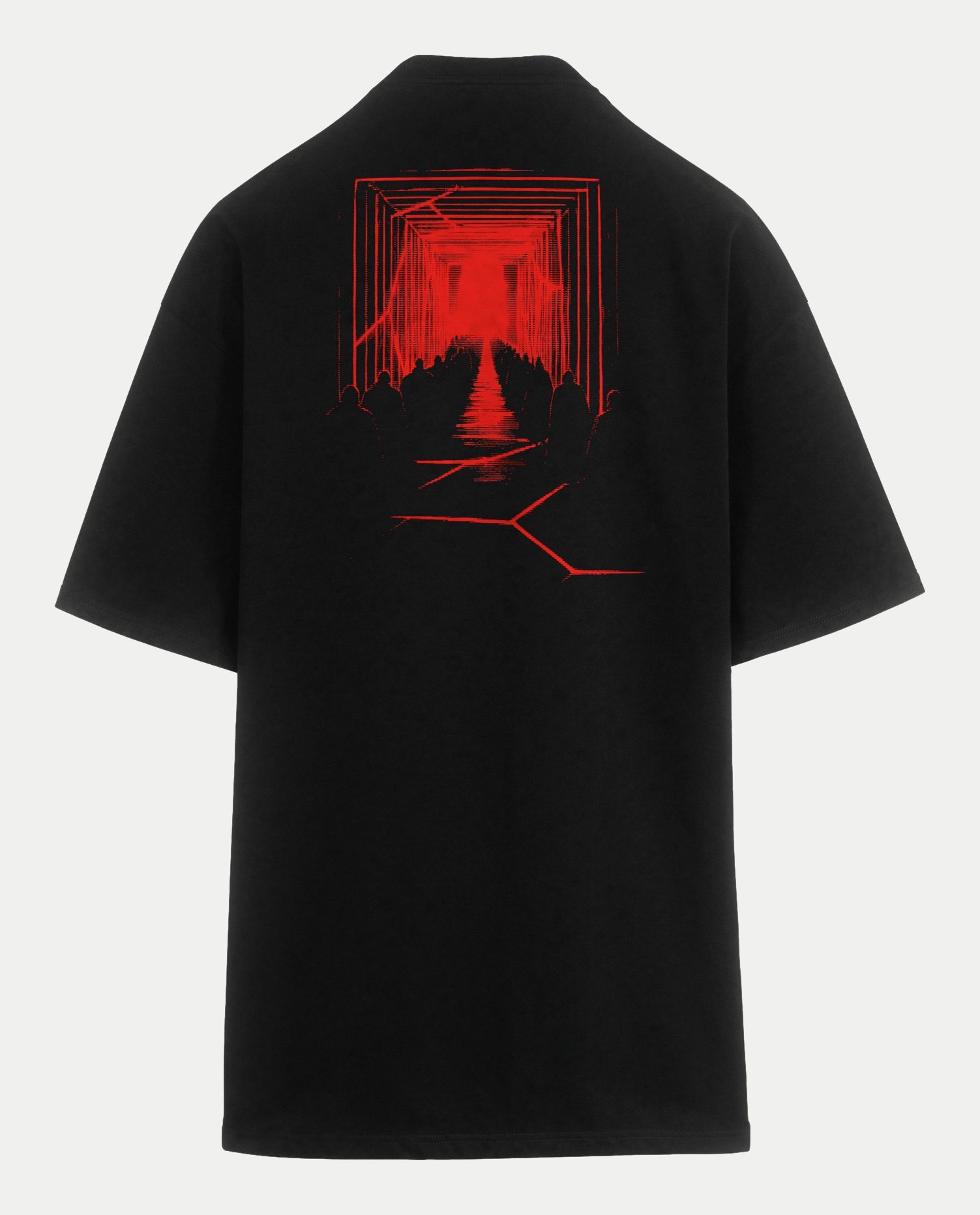 Polera oversize Portal II, espalda