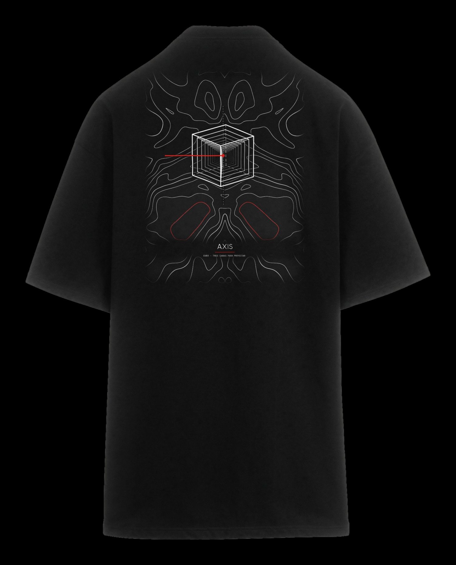 Polera oversize Axis Curvas, espalda