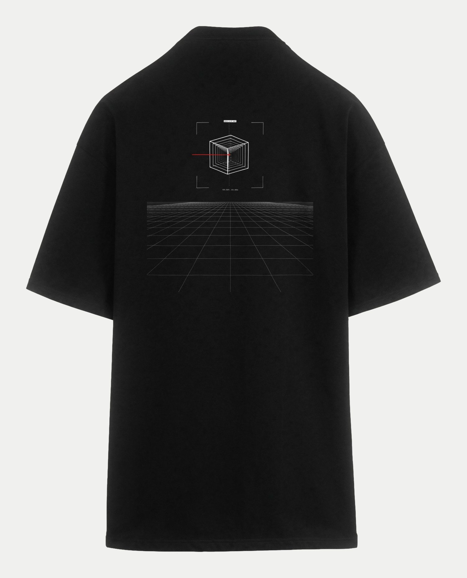 Polera oversize Axis Piso, espalda