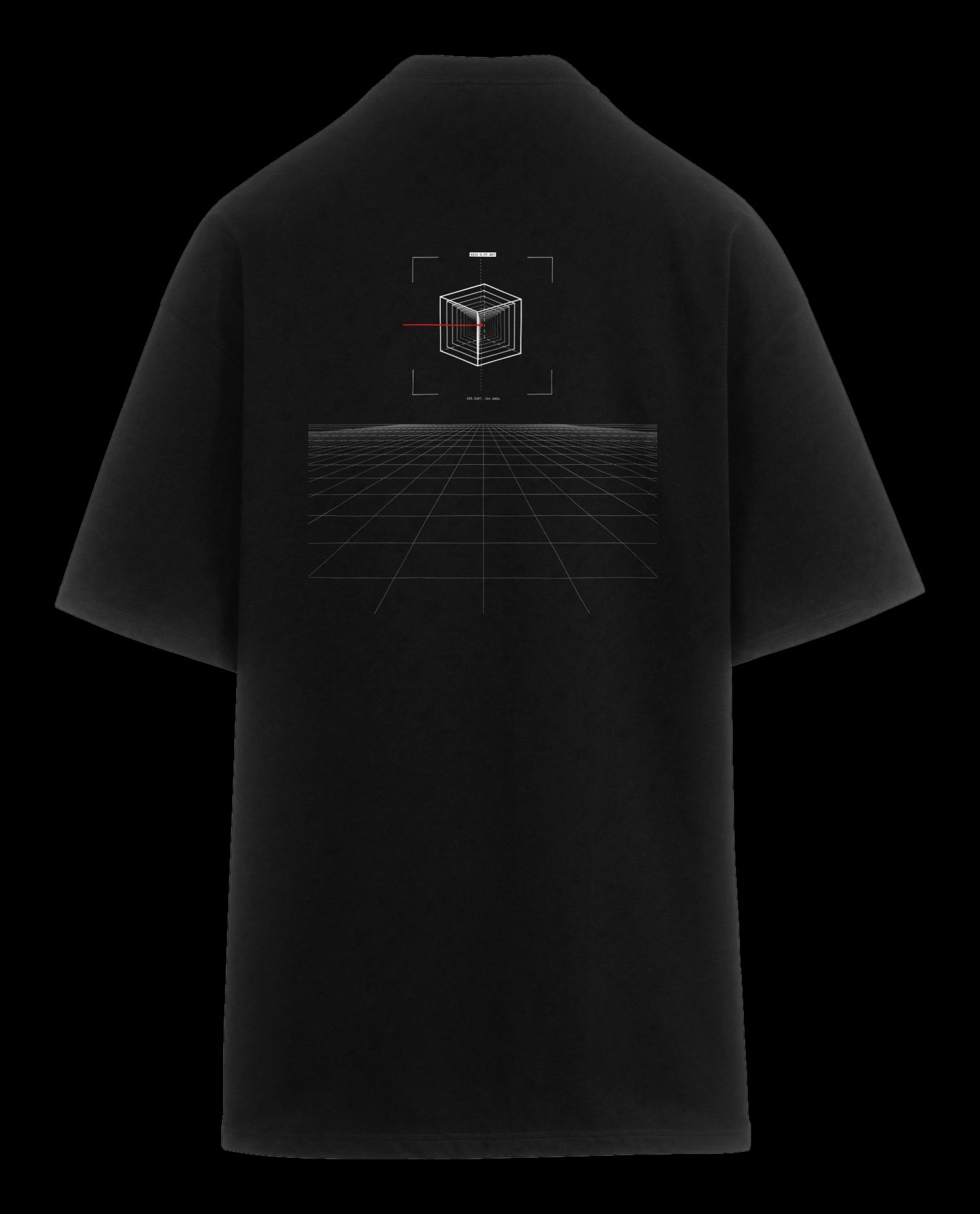 Polera oversize Axis Piso, espalda