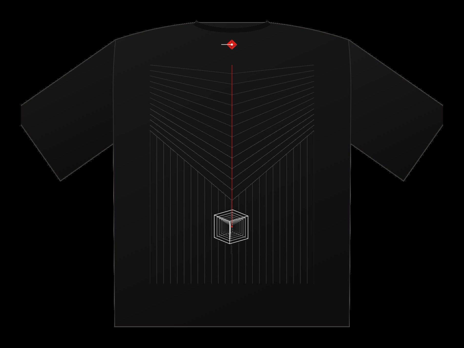 Plano de Polera oversize Axis Sala, espalda