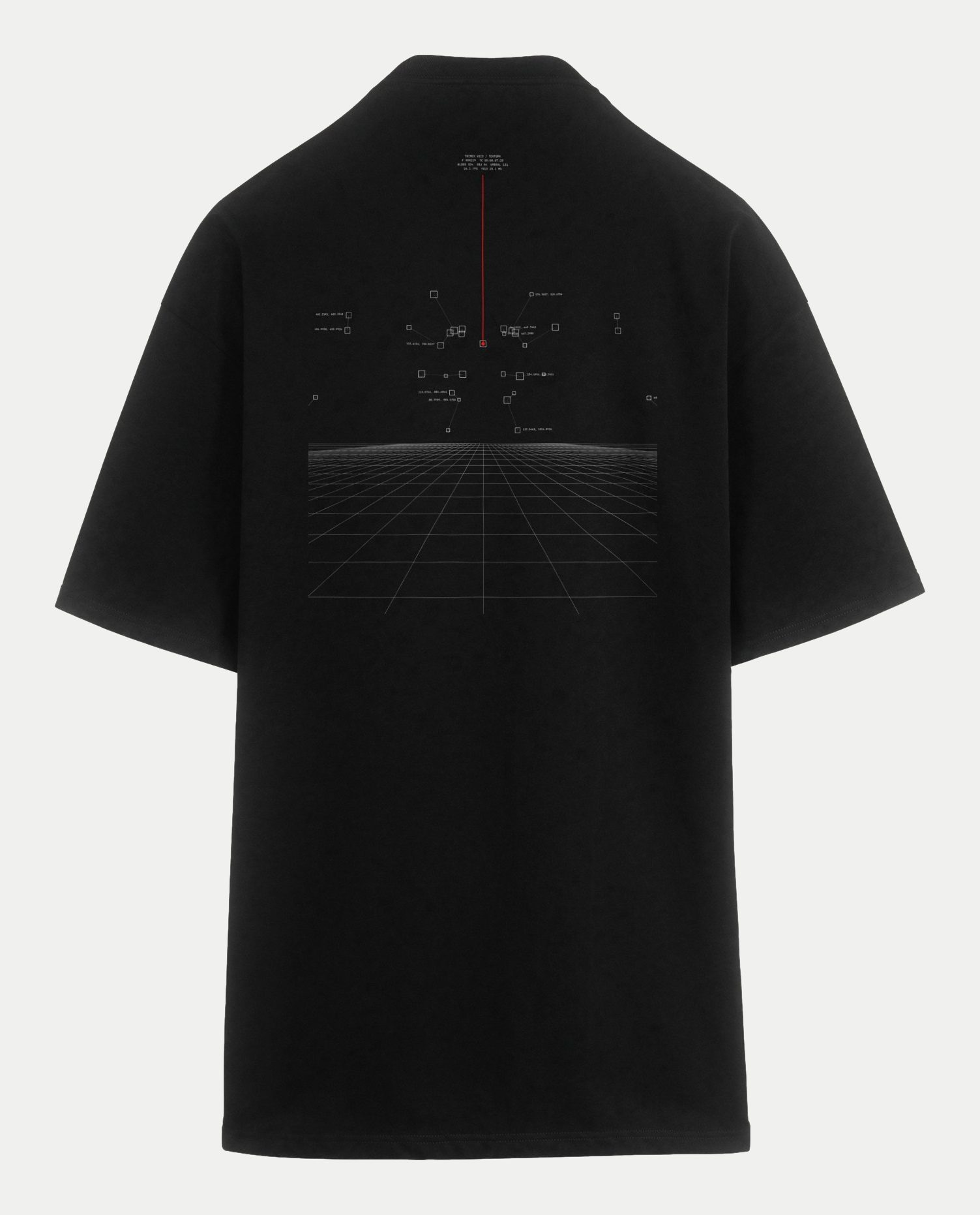 Polera oversize Constelación, espalda