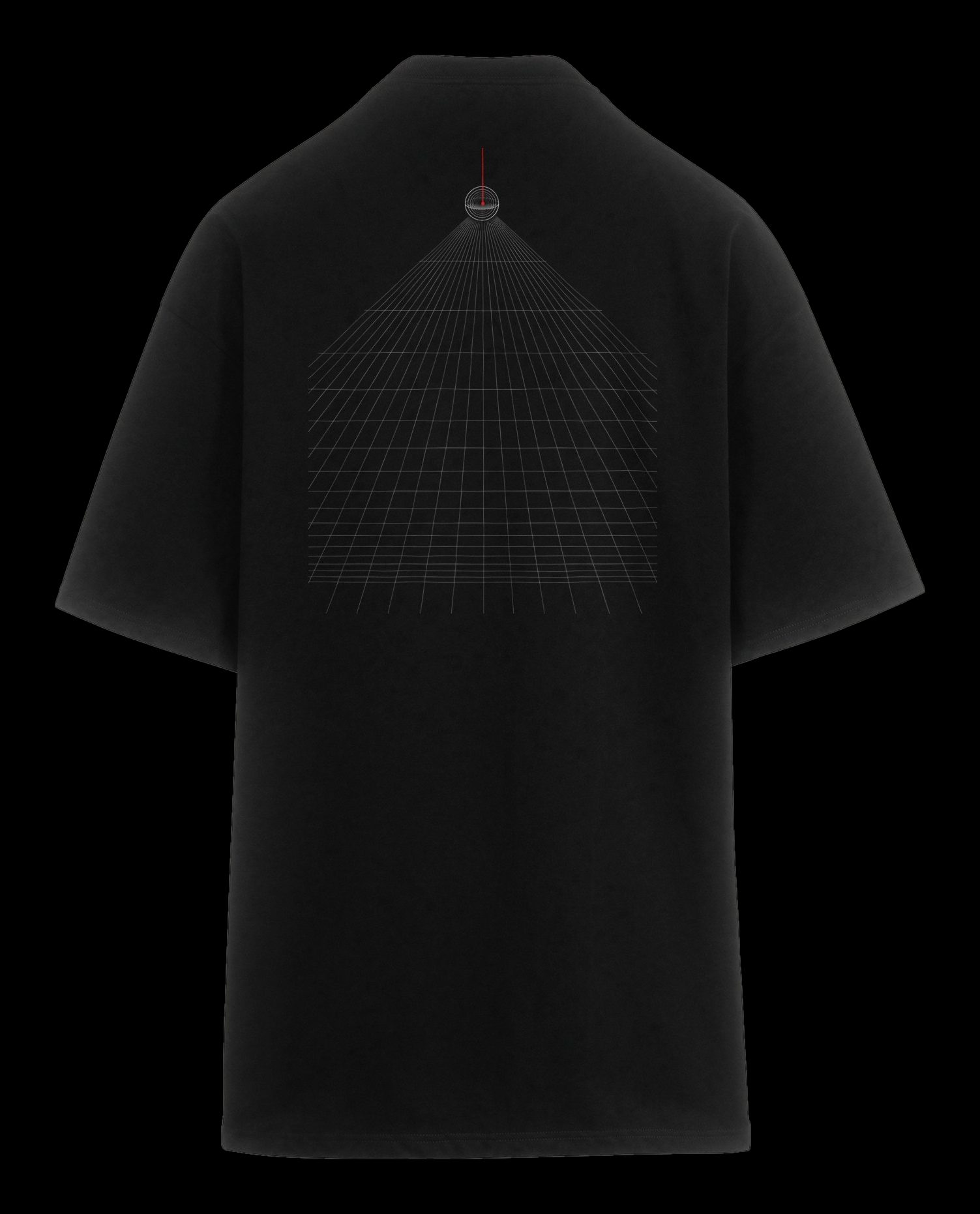 Polera oversize Fuga Alta, espalda