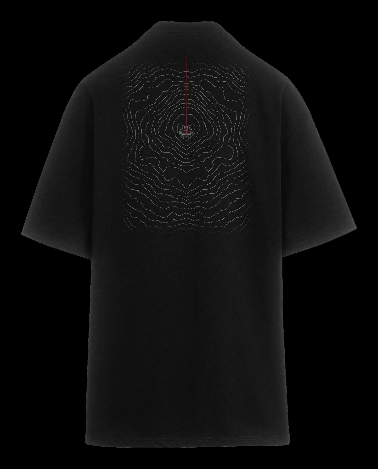 Polera oversize Isolíneas, espalda