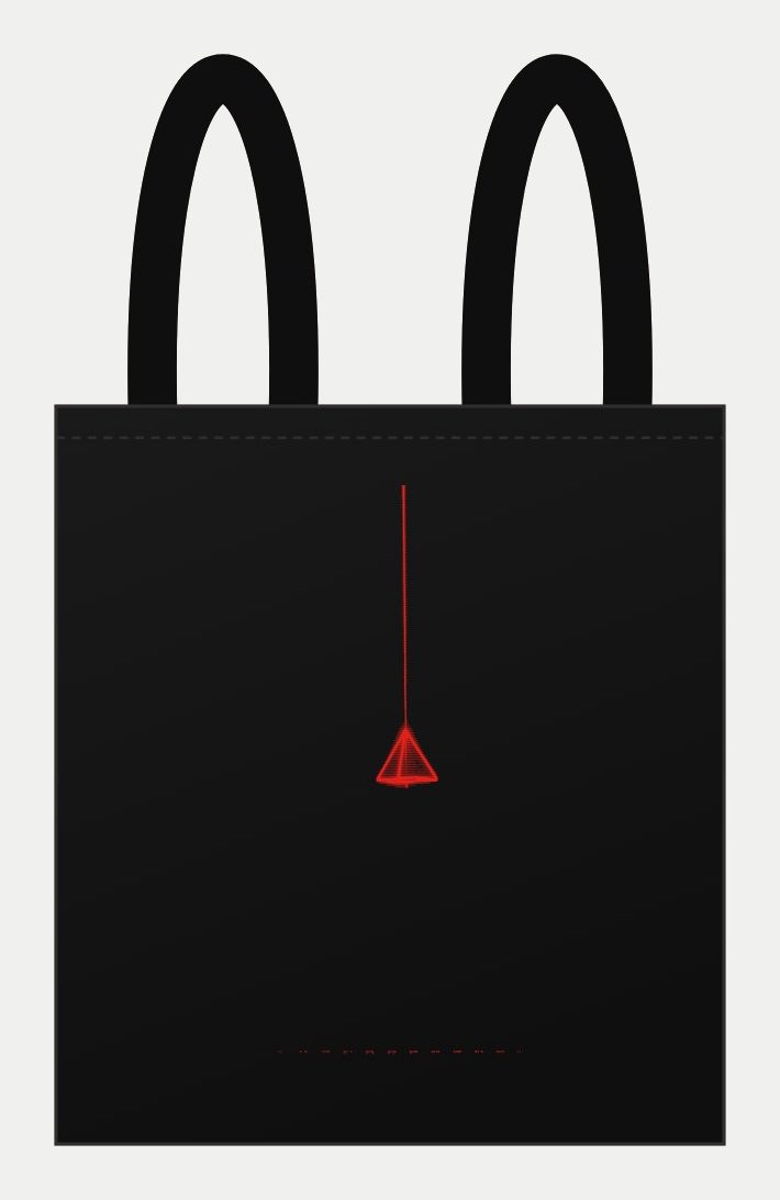 Plano de Tote bag Axis I, cara estampada
