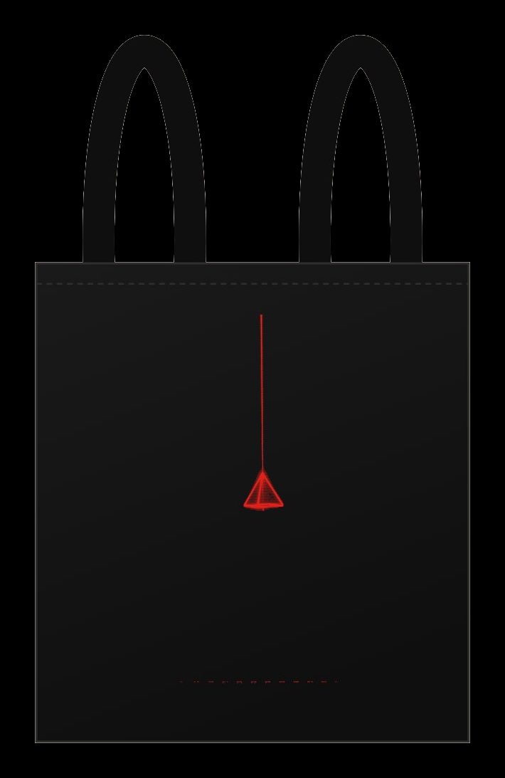 Plano de Tote bag Axis I, cara estampada