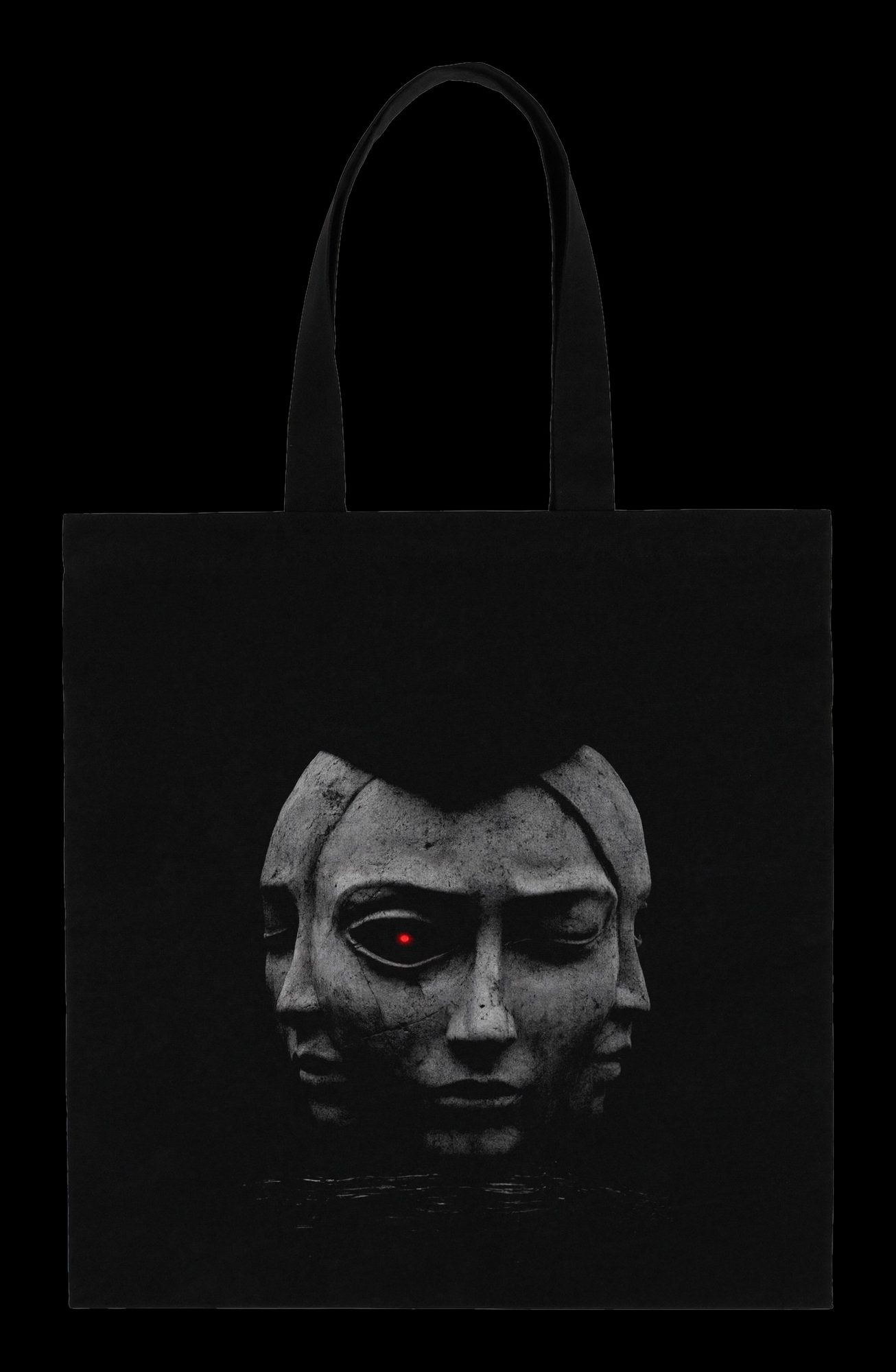 Tote bag Rostro Triple, cara estampada