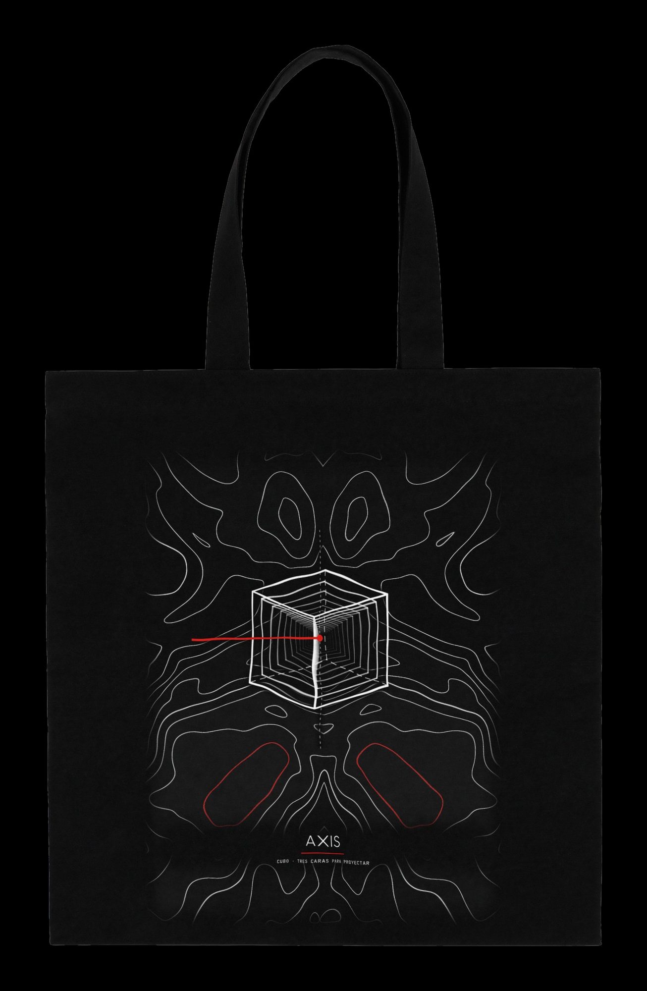 Tote bag Axis Curvas, cara estampada